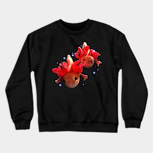 Axolotl in a duo on a discovery tour Crewneck Sweatshirt